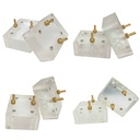 Part No: A321-1 - Flat 0 degree Wedge Dual Scan set for A32 phased array probe