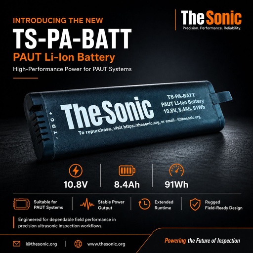 TS-PA-BATT - PAUT Li-Ion Battery for Advanced Ultrasonic Inspection Systems